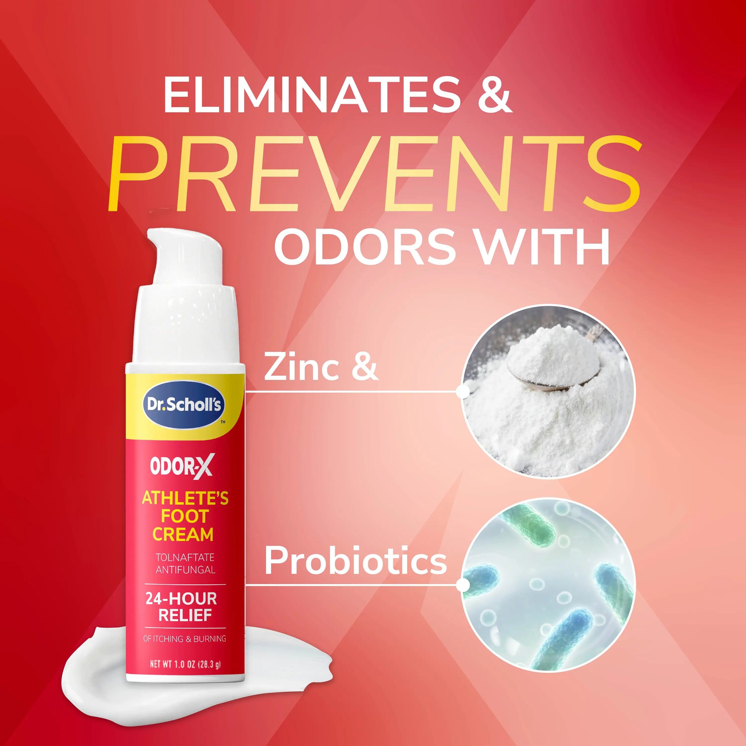Odor-X Athlete's Foot Antifungal Cream Treatment - Image 4